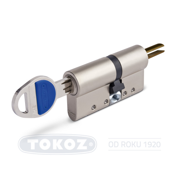 Cylindrická vložka TOKOZ TECH, oska SOMFY, stavitelný zub 60/23 TE01, 3 klíče